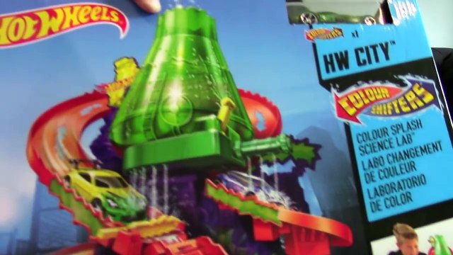 Unboxing the Hot Wheels HW City Colour Shifters Colour Splash Science Lab