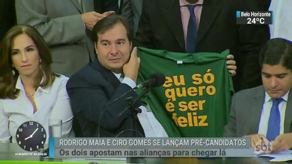 Rodrigo Maia e Ciro Gomes lançam pré-candidaturas à Presidência