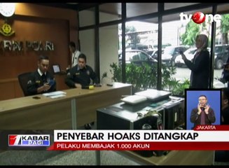 Pelaku Sebarkan Hoax Pakai 1000 Akun Bajakan
