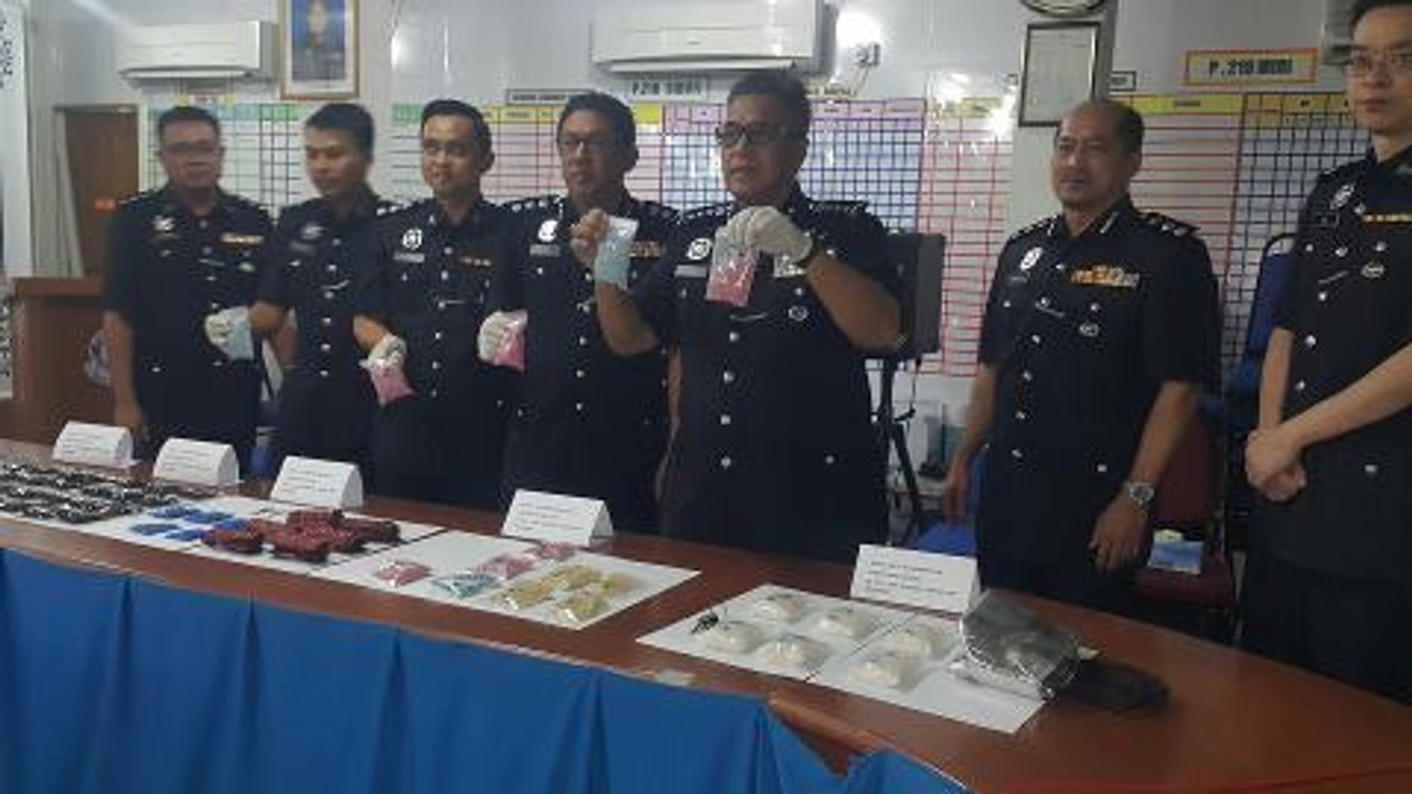 Miri cops bust drug syndicate, seize drugs worth RM2mil