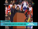 Four year anniversary of death of Argentine President Nestor Kirchner