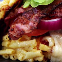 Un burger de macaronis 