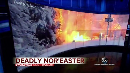 Deadly nor'easter drops more than 2 feet of snow in parts of Northeast
