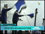 3 days to go until Bolivian elections are held