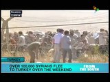 130,000 Syrian refugees entered Turkey last weekend