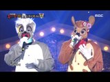 [King of masked singer] 복면가왕 - 'skunk' vs 'deer' 1round - Night Like This 20170205