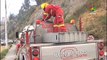 Army and Emergency Response fighting fires around Quito
