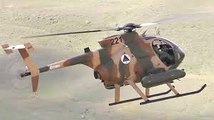 MD-530 Close Air Attack Helicopters Machine Gun Strafing Runs