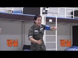 [Real men] 진짜 사나이 - Female soldier get in high spirit by dance! 20160918