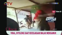 Viral, Ditolong Saat Kecelakaan Malah Mengamuk