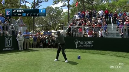 Tiger Woods Shoots -1 in First Round at Valspar