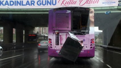 E-5 Otoyolunda faciadan dönülen anlar kamerada