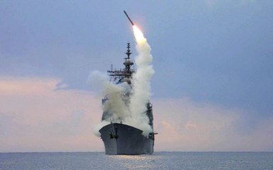 Tomahawk cruise missile launch
