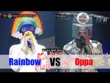 [King of masked singer] 복면가왕 - Rainbow Romance VS Oppa ran barabam pparaba - Like starlight 20151115