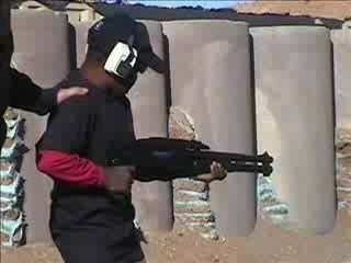 Kid Shoots 12 Gauge Shotgun