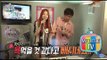 [My Little Television] 마이리틀텔레비전 - Solji raised guinea pigs PD hand over his stomach 20150711