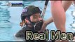 [Real men] 진짜 사나이 - Jeong  Gyeo-Woon, a dismembered mental! 에이스 정겨운, 크롤 수영 '못 할 것 같다' 20150607