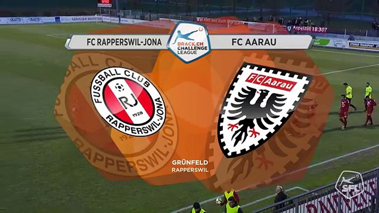 Rapperswil-Jona 2:0 Aarau (Switzerland. Challenge League. 8 March 2018)