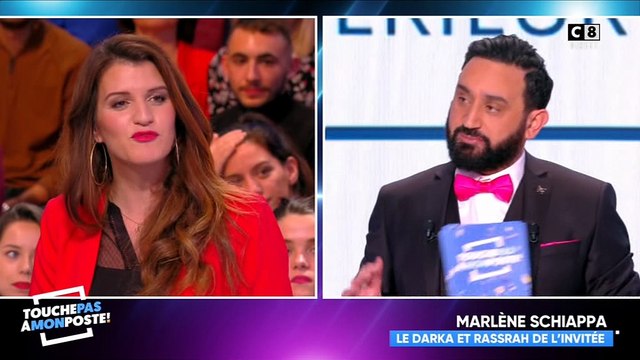 Marlène Schiappa, invitée de Touche pas à mon poste , félicite Cyril Hanouna