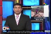 Heavy rains in Bolivia cause flooding