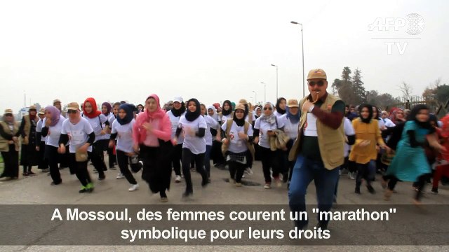 A Mossoul, des femmes courent un marathon pour leurs droits