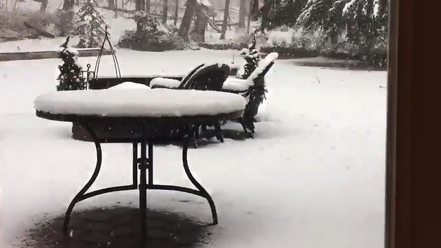 Timelapse d'une tempête de neige