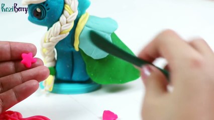 Play doh Make n style ponies My little pony frozen fever inspired