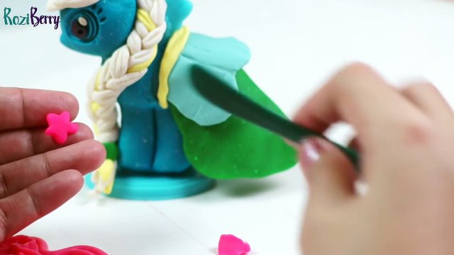 Play doh Make n style ponies My little pony frozen fever inspired