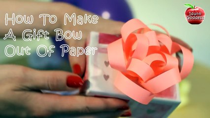 How To Make A Gift Bow Out Of Printer Paper - DIY Paper Gift Bow