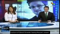 Edward Snowden leaves airport after Russia grants asylum