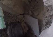 Douma Girl Survives After Rescuers Find Her Head Poking From Rubble