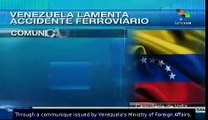 Venezuela sends condolences train accident victims' relatives in Spain