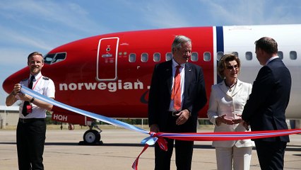 Inauguran la línea aérea Londres-Buenos Aires de Norwegian
