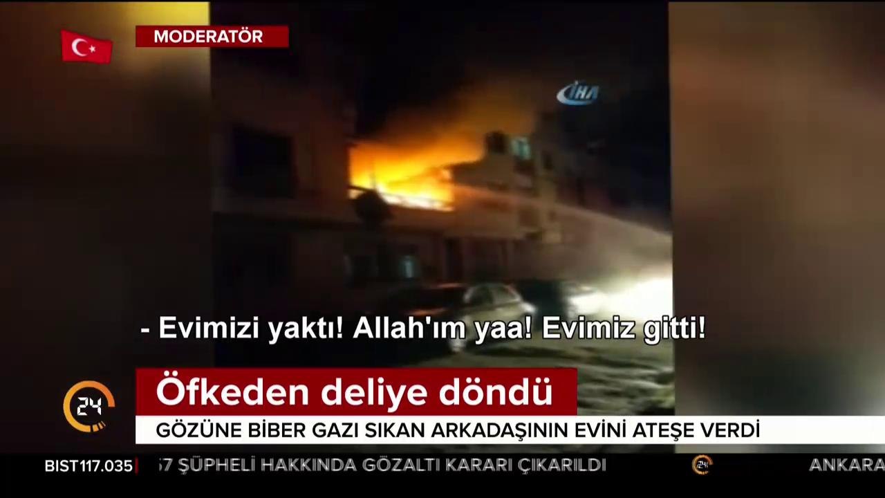 Alkol döktü