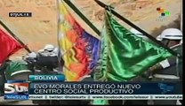 Evo Morales inaugurates social center to benefit 300 families