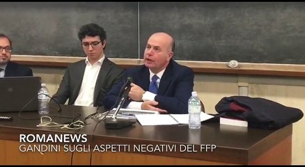 La Sapienza, Gandini spiega il FFP