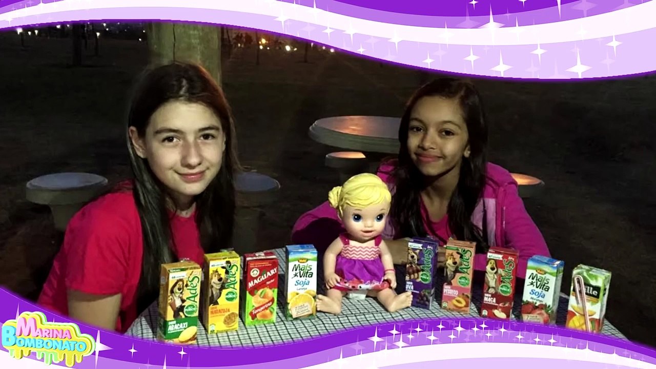 Desafio do Suco adivinhar sabores com Amy (Youtubers Mirins, Competição, Diversão) Challenge