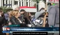 Greece joins anti-austerity protests in Europe