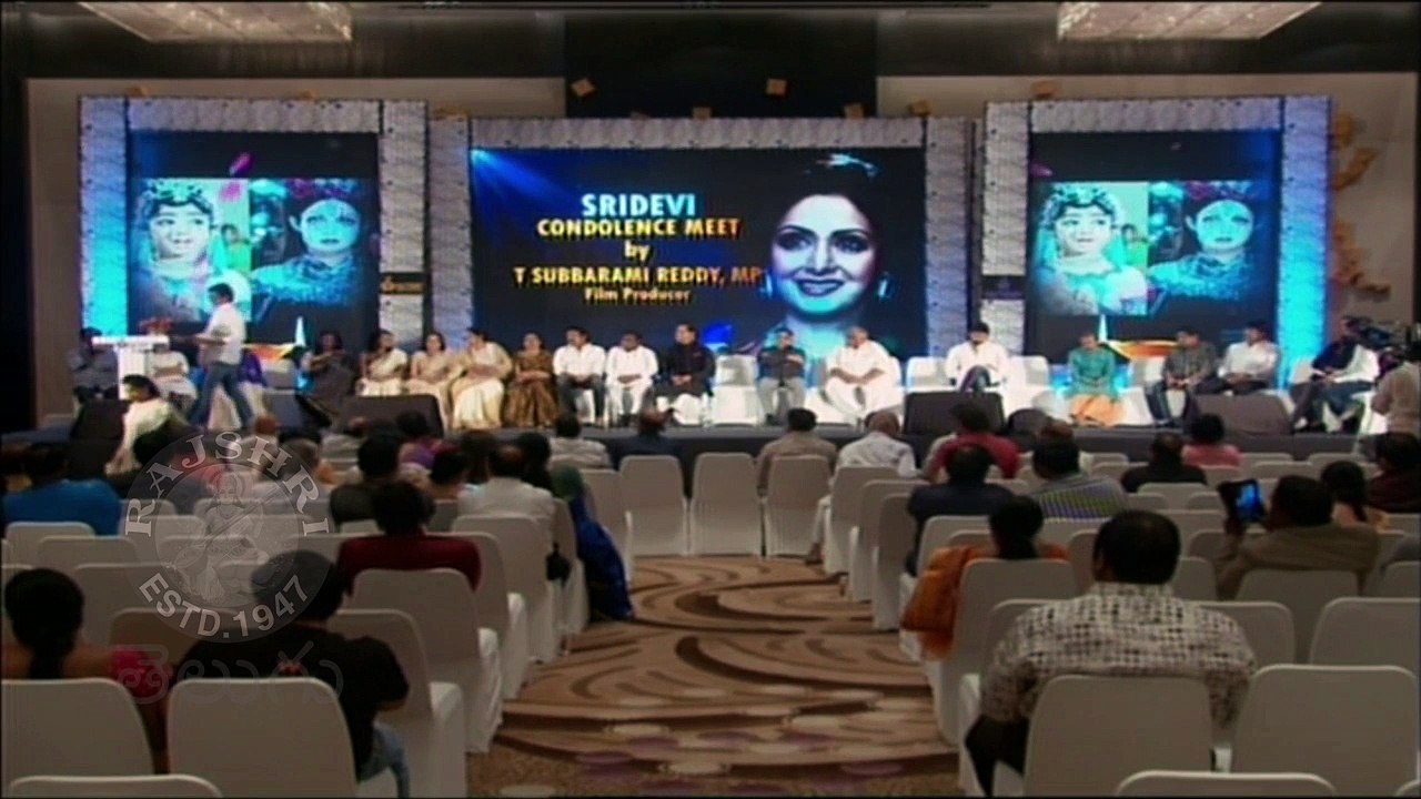 Sivaji Raja Speech About Sridevi | Tollywood Condolence Meet For Sridevi