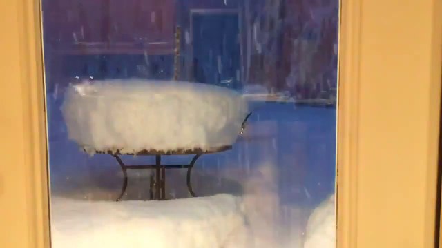 Timelapse d'une tempête de neige - Incroyable