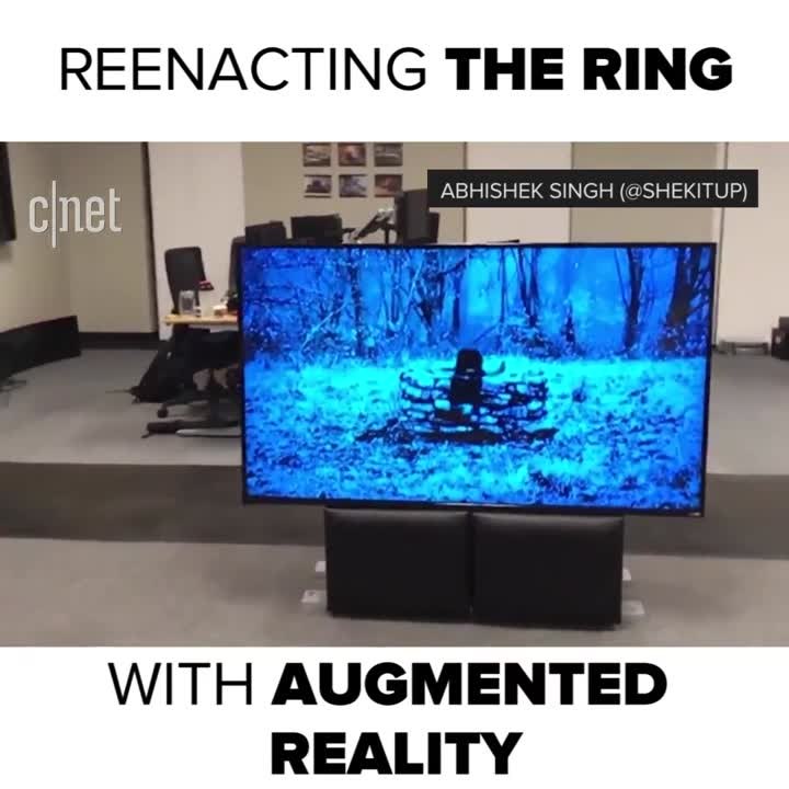 Someone used augmented reality to reenact "The Ring."