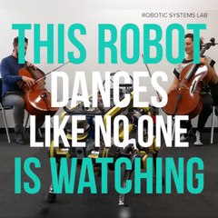 This robot dances to the beat of music