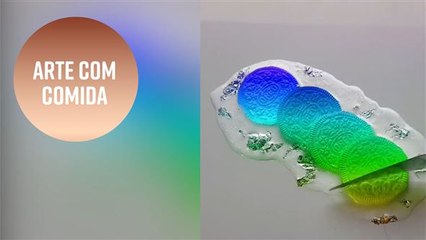 Arte com comida: muito mais cor do que sabor!