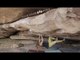 Char Climbs V9 With One Shoe In Hueco TX || Cold House Media Vlog 042