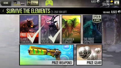DEER HUNTER 2016 SURVIVE THE ELEMENT event #3 OF THE EARTH & ELEPHANT Part 1 ROCK TRUNKS