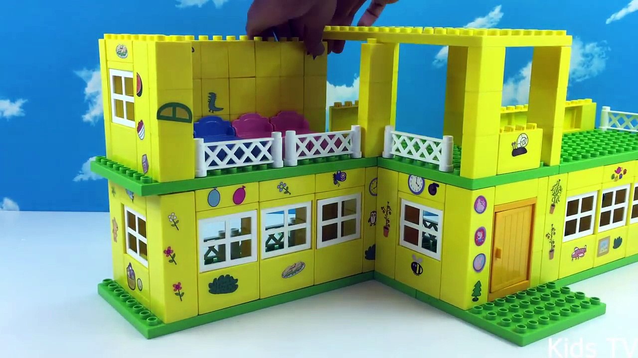 Peppa Pig Blocks Mega House Construction Set With Water Slide Lego Building Best Toys For Kids