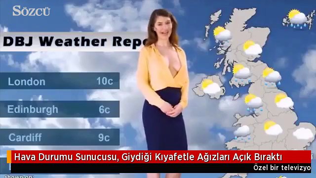 Hava Durumu Sunucusu, Giydiği Kıyafetle Ağızları Açık Bıraktı