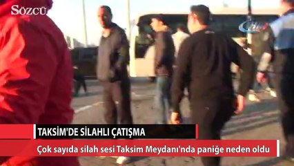 Taksim’de silahlı çatışma 2 yaralı