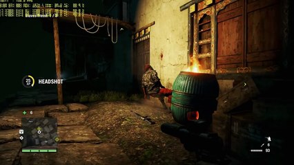 Far Cry 4 - City of Pain Sandman 1911 & throwing knives killer stealth walkthrough GTX980 & 4790k OC