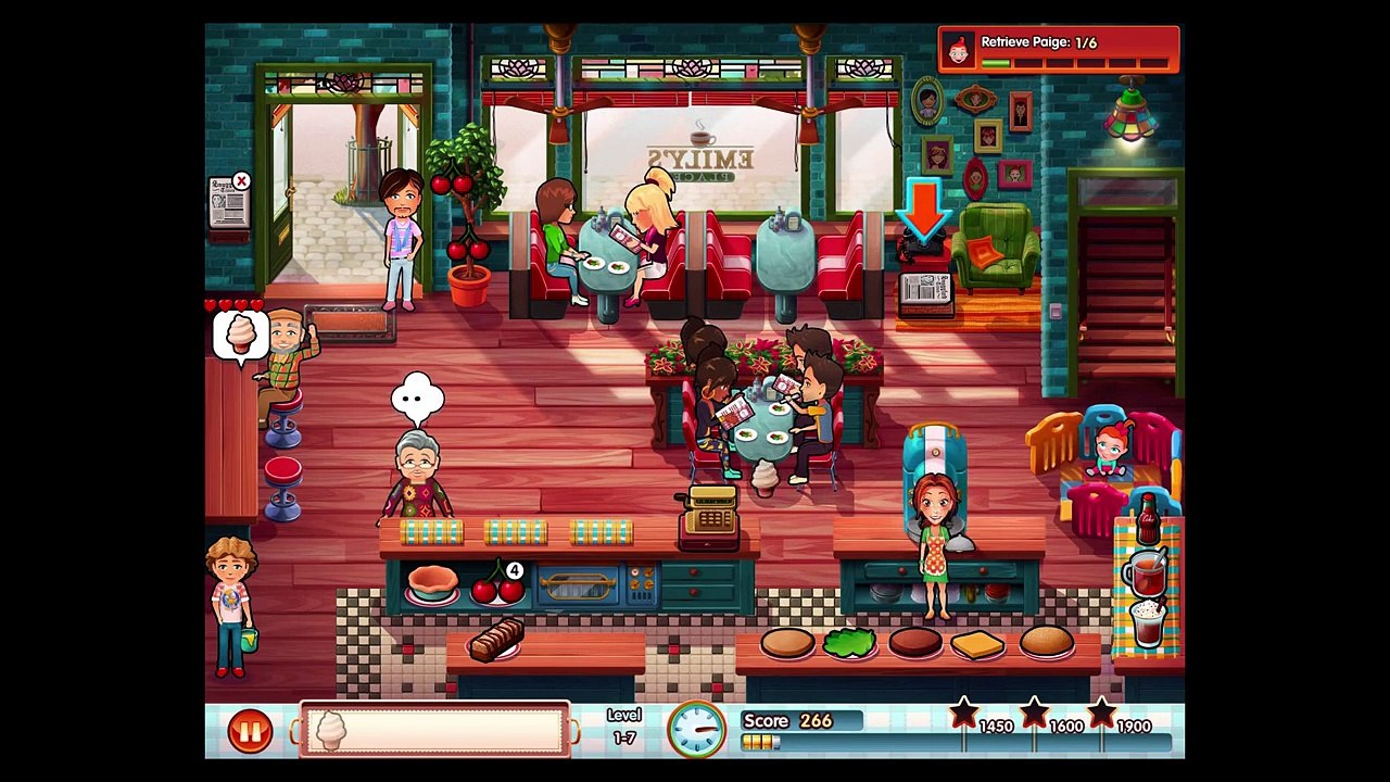 Delicious Emilys New Beginning - Level 1-7 Emilys Place Walkthrough (3 Stars + Mouse Location)